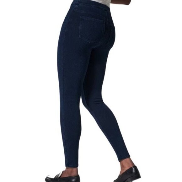 Spanx Womens Jean-ish Ankle High-Rise Leggings Blue Denim Size S/P - Picture 2 of 9